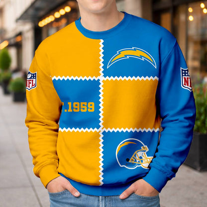 LIMITED EDITION - NEW CUSTOMIZED NFL09 LAC LOS ANGELES CHARGERS UNISEX T-SHIRT, POLO, HOODIE & JACKETS