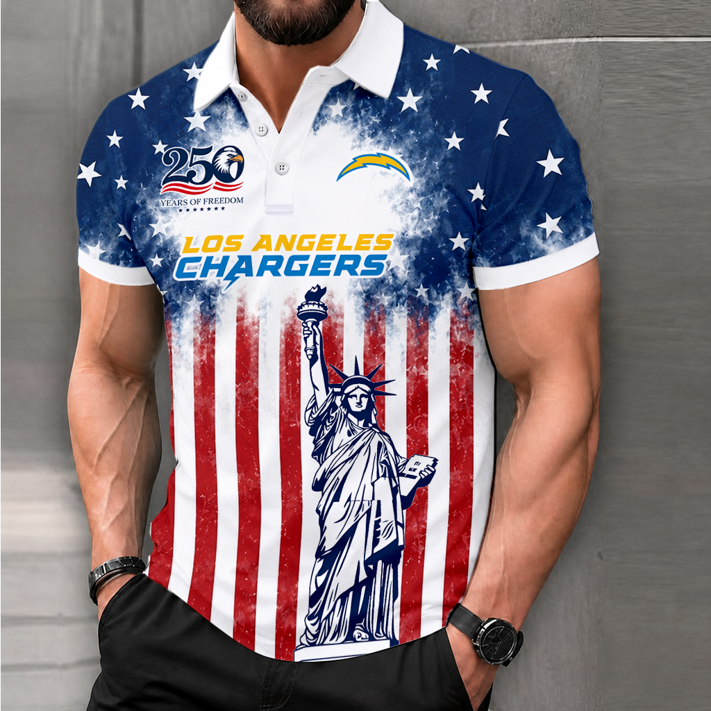 LIMITED EDITION - NEW CUSTOMIZED NFL09 LAC LOS ANGELES CHARGERS POLO SHIRT, ZIP POLO SHIRT & T-SHIRTS