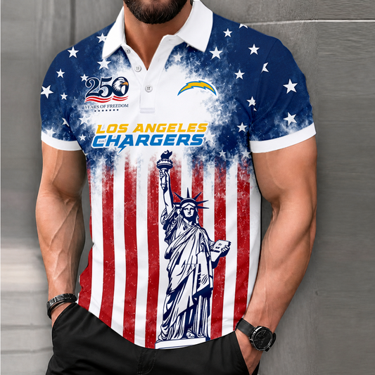 LIMITED EDITION - NEW CUSTOMIZED NFL09 LAC LOS ANGELES CHARGERS POLO SHIRT, ZIP POLO SHIRT & T-SHIRTS