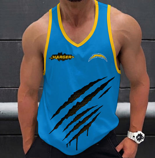 SPECIAL EDITION - NEW CUSTOMIZED NFL09 LAC LOS ANGELES CHARGERS UNISEX TANK TOP