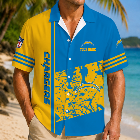 LIMITED EDITION - NEW CUSTOMIZED NFL09 LAC LOS ANGELES CHARGERS UNISEX HAWAIIAN SHIRT