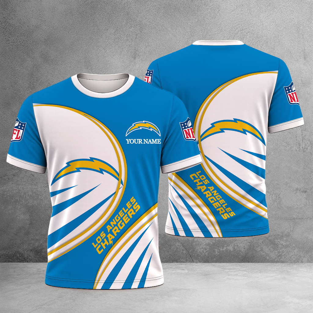 LIMITED EDITION - NEW CUSTOMIZED NFL09 LAC LOS ANGELES CHARGERS T-SHIRT, POLO SHIRT, ZIP POLO SHIRT, SWEATSHIRT, HOODIE & ZIP HOODIE