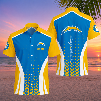 LIMITED EDITION - NEW CUSTOMIZED NFL09 LAC LOS ANGELES CHARGERS UNISEX HAWAIIAN SHIRT