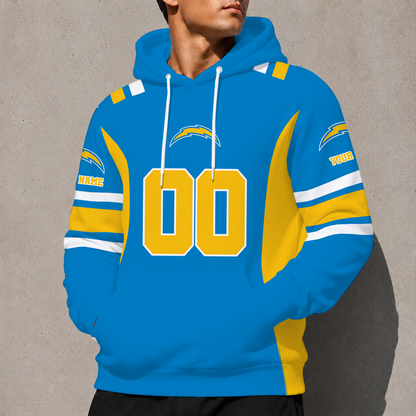 LIMITED EDITION - NEW CUSTOMIZED NFL09 LAC LOS ANGELES CHARGERS T-SHIRT, POLO SHIRT, ZIP POLO SHIRT, SWEATSHIRT, HOODIE & ZIP HOODIE
