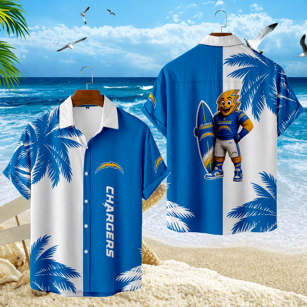 LIMITED EDITION - NEW CUSTOMIZED NFL09 LAC LOS ANGELES CHARGERS UNISEX HAWAIIAN SHIRT