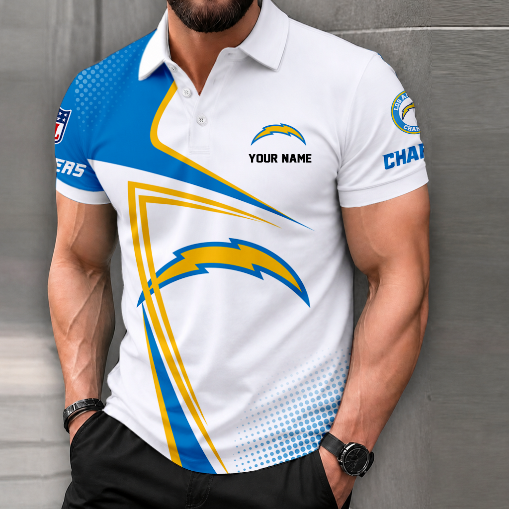LIMITED EDITION - NEW CUSTOMIZED NFL09 LAC LOS ANGELES CHARGERS T-SHIRT, POLO SHIRT, ZIP POLO SHIRT, SWEATSHIRT, HOODIE & ZIP HOODIE