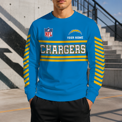 LIMITED EDITION - NEW CUSTOMIZED NFL09 LAC LOS ANGELES CHARGERS UNISEX SWEATSHIRT