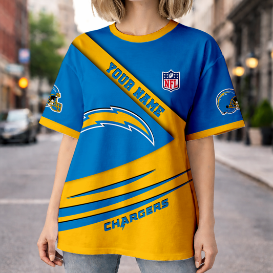 LIMITED EDITION - NEW CUSTOMIZED NFL09 LAC LOS ANGELES CHARGERS UNISEX T-SHIRT, POLO, HOODIE & JACKETS
