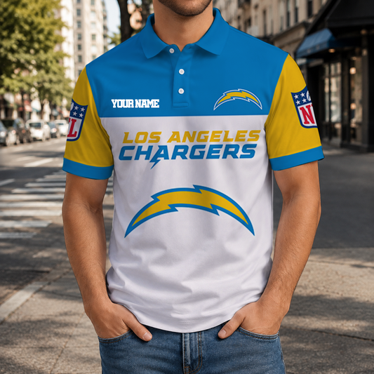LIMITED EDITION - NEW CUSTOMIZED NFL09 LAC LOS ANGELES CHARGERS T-SHIRT, POLO SHIRT, ZIP POLO SHIRT, SWEATSHIRT, HOODIE & ZIP HOODIE