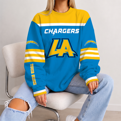 [SPECIAL OFFER] NEW CUSTOMIZED NFL09 LAC LOS ANGELES CHARGERS UNISEX SWEATSHIRT