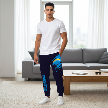 LIMITED EDITION - NEW PERSONALIZED NFL09 LAC LOS ANGELES CHARGERS JOGGERS
