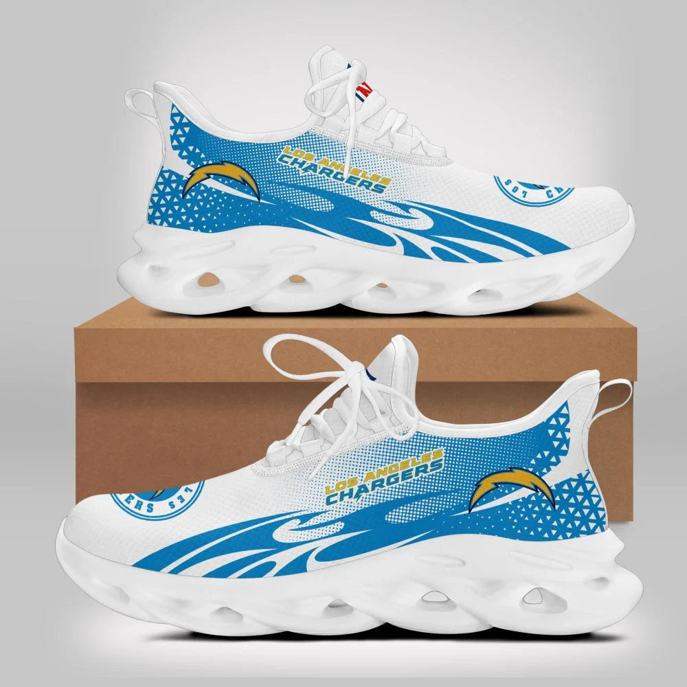 LIMITED EDITION - NEW CUSTOMIZED NFL09 LAC LOS ANGELES CHARGERS UNISEX MAX SOUL SHOES