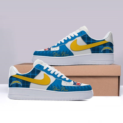 [SPECIAL OFFER] NEW CUSTOMIZED NFL09 LAC LOS ANGELES CHARGERS AF1 SHOES