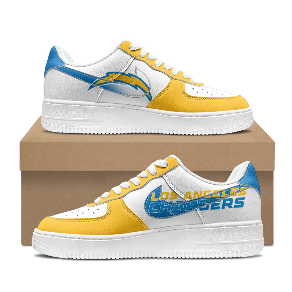 [SPECIAL OFFER] NEW CUSTOMIZED NFL09 LAC LOS ANGELES CHARGERS AF1 SHOES