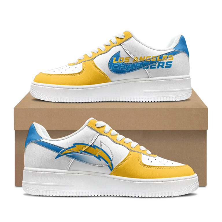 [SPECIAL OFFER] NEW CUSTOMIZED NFL09 LAC LOS ANGELES CHARGERS AF1 SHOES