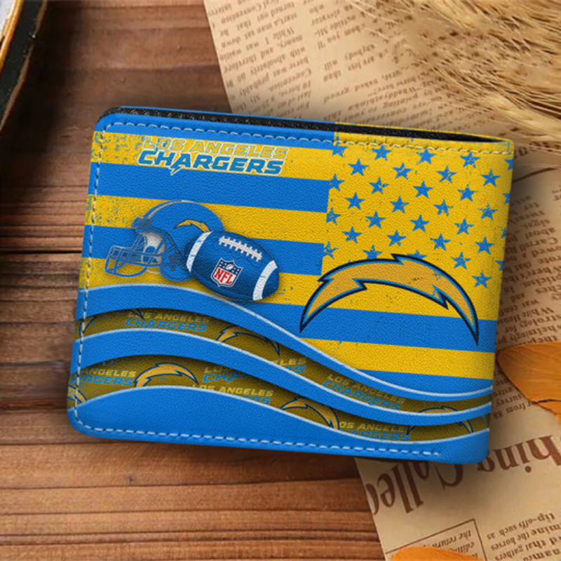 [SPECIAL OFFER] NEW CUSTOMIZED NFL09 LAC LOS ANGELES CHARGERS LEATHER WALLET