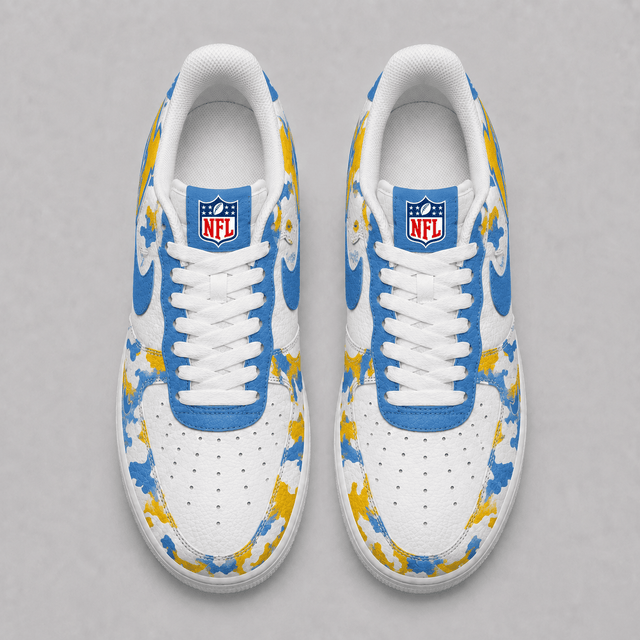 [SPECIAL OFFER] NEW CUSTOMIZED NFL09 LAC LOS ANGELES CHARGERS AF1 SHOES