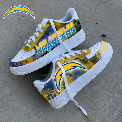 [SPECIAL OFFER] NEW CUSTOMIZED NFL09 LAC LOS ANGELES CHARGERS AF1 SNEAKERS