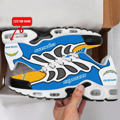 LIMITED EDITION - NEW CUSTOMIZED NFL09 LAC LOS ANGELES CHARGERS AIR MAX PLUS SNEAKERS