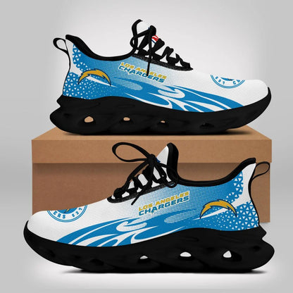 LIMITED EDITION - NEW CUSTOMIZED NFL09 LAC LOS ANGELES CHARGERS UNISEX MAX SOUL SHOES