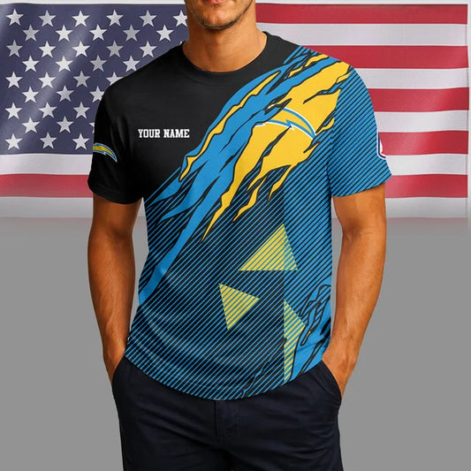 LIMITED EDITION - NEW CUSTOMIZED NFL09 LAC LOS ANGELES CHARGERS T-SHIRT, POLO SHIRT, ZIP POLO SHIRT, SWEATSHIRT, HOODIE & ZIP HOODIE