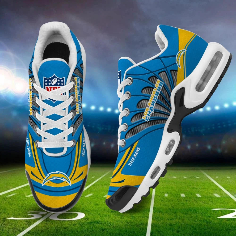 LIMITED EDITION - NEW CUSTOMIZED NFL09 LAC LOS ANGELES CHARGERS AIR MAX PLUS SNEAKERS
