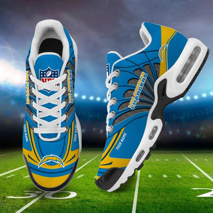 LIMITED EDITION - NEW CUSTOMIZED NFL09 LAC LOS ANGELES CHARGERS AIR MAX PLUS SNEAKERS