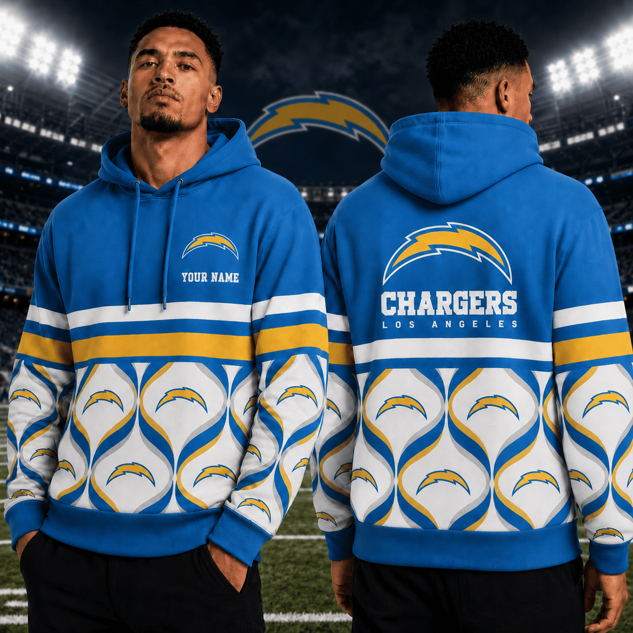 LIMITED EDITION - NEW CUSTOMIZED NFL09 LAC LOS ANGELES CHARGERS T-SHIRT, HOODIE, ZIP HOODIE
