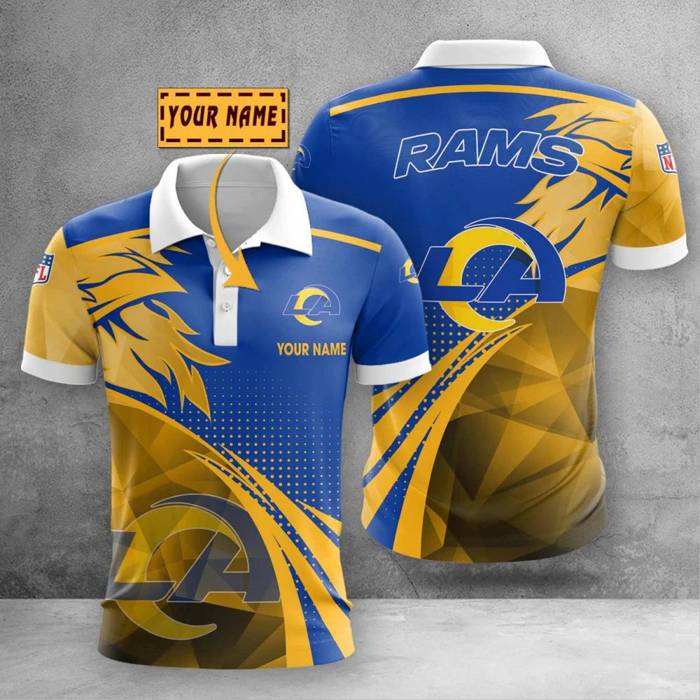 LIMITED EDITION - NEW CUSTOMIZED NFL09 LAC LOS ANGELES CHARGERS POLO SHIRT