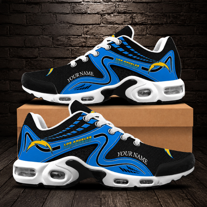 LIMITED EDITION - NEW CUSTOMIZED NFL09 LAC LOS ANGELES CHARGERS AIR MAX PLUS SNEAKERS