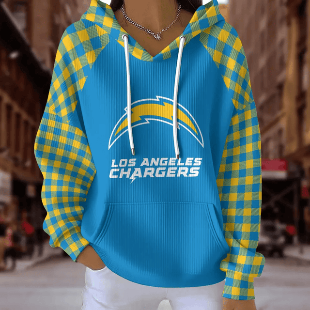 [SPECIAL OFFER] NEW CUSTOMIZED NFL09 LAC LOS ANGELES CHARGERS RIBBED HOODIE & SWEATSHIRT