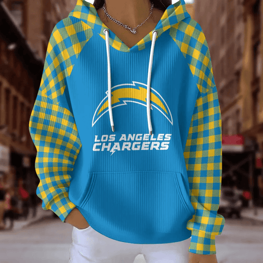 [SPECIAL OFFER] NEW CUSTOMIZED NFL09 LAC LOS ANGELES CHARGERS RIBBED HOODIE & SWEATSHIRT