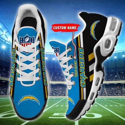 LIMITED EDITION - NEW CUSTOMIZED NFL09 LAC LOS ANGELES CHARGERS AIR MAX PLUS SNEAKERS