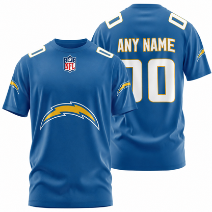 LIMITED EDITION - NEW CUSTOMIZED NFL09 LAC LOS ANGELES CHARGERS T-SHIRT, POLO SHIRT, ZIP POLO SHIRT, SWEATSHIRT, HOODIE & ZIP HOODIE