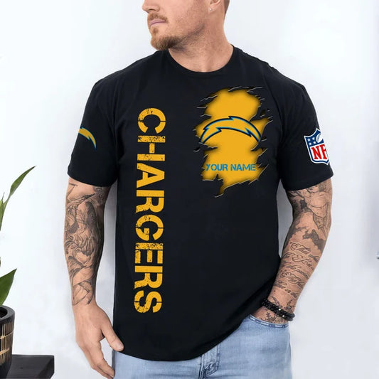 LIMITED EDITION - NEW CUSTOMIZED NFL09 LAC LOS ANGELES CHARGERS T-SHIRT, POLO SHIRT, ZIP POLO SHIRT, SWEATSHIRT, HOODIE & ZIP HOODIE