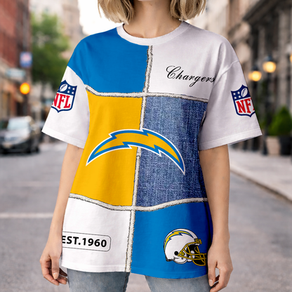 LIMITED EDITION - NEW CUSTOMIZED NFL09 LAC LOS ANGELES CHARGERS UNISEX T-SHIRT, POLO, HOODIE & JACKETS