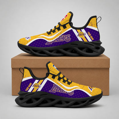 LIMITED EDITION - NEW CUSTOMIZED NBA09 LLA LOS ANGELES LAKERS MAX SOUL SHOES