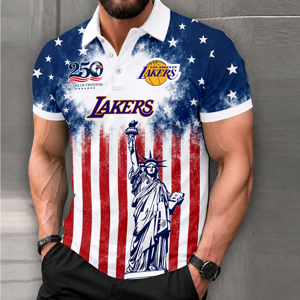 LIMITED EDITION - NEW CUSTOMIZED NBA09 LLA LOS ANGELES LAKERS POLO SHIRT, ZIP POLO SHIRT & T-SHIRTS