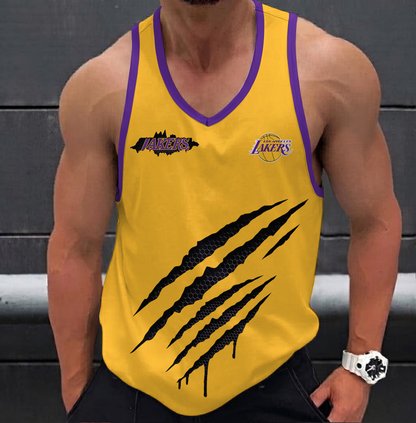 ELITE EDITION - NEW CUSTOMIZED NBA09 LLA LOS ANGELES LAKERS UNISEX TANK TOP