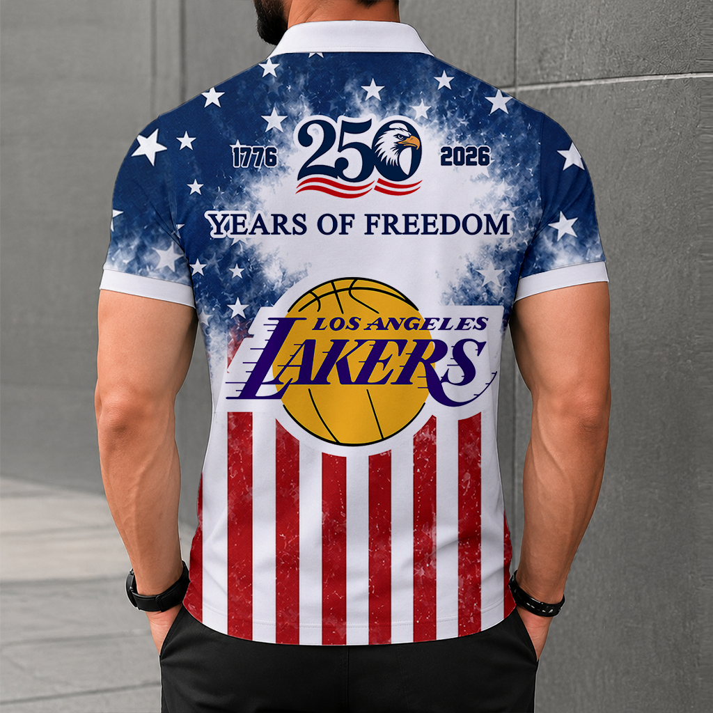 LIMITED EDITION - NEW CUSTOMIZED NBA09 LLA LOS ANGELES LAKERS POLO SHIRT, ZIP POLO SHIRT & T-SHIRTS