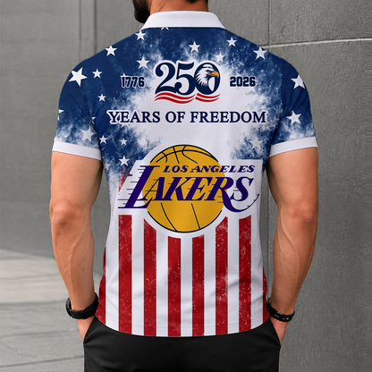 LIMITED EDITION - NEW CUSTOMIZED NBA09 LLA LOS ANGELES LAKERS POLO SHIRT, ZIP POLO SHIRT & T-SHIRTS