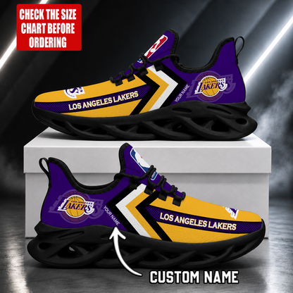 FINAL SALE - NEW CUSTOMIZED NBA09 LLA LOS ANGELES LAKERS MAX SOUL SHOES
