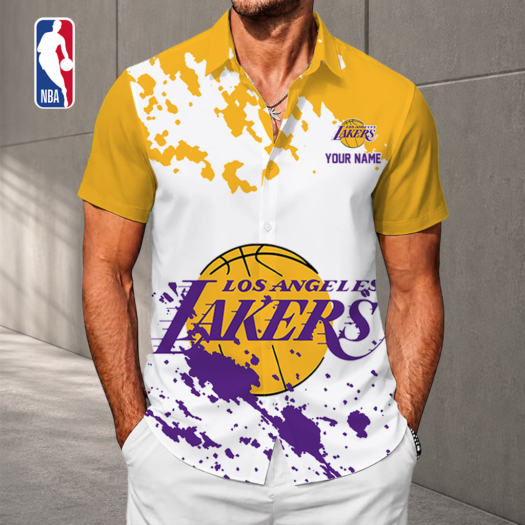 VIRAL EDITION - NEW CUSTOMIZED NBA09 LLA LOS ANGELES LAKERS UNISEX HAWAIIAN SHIRT