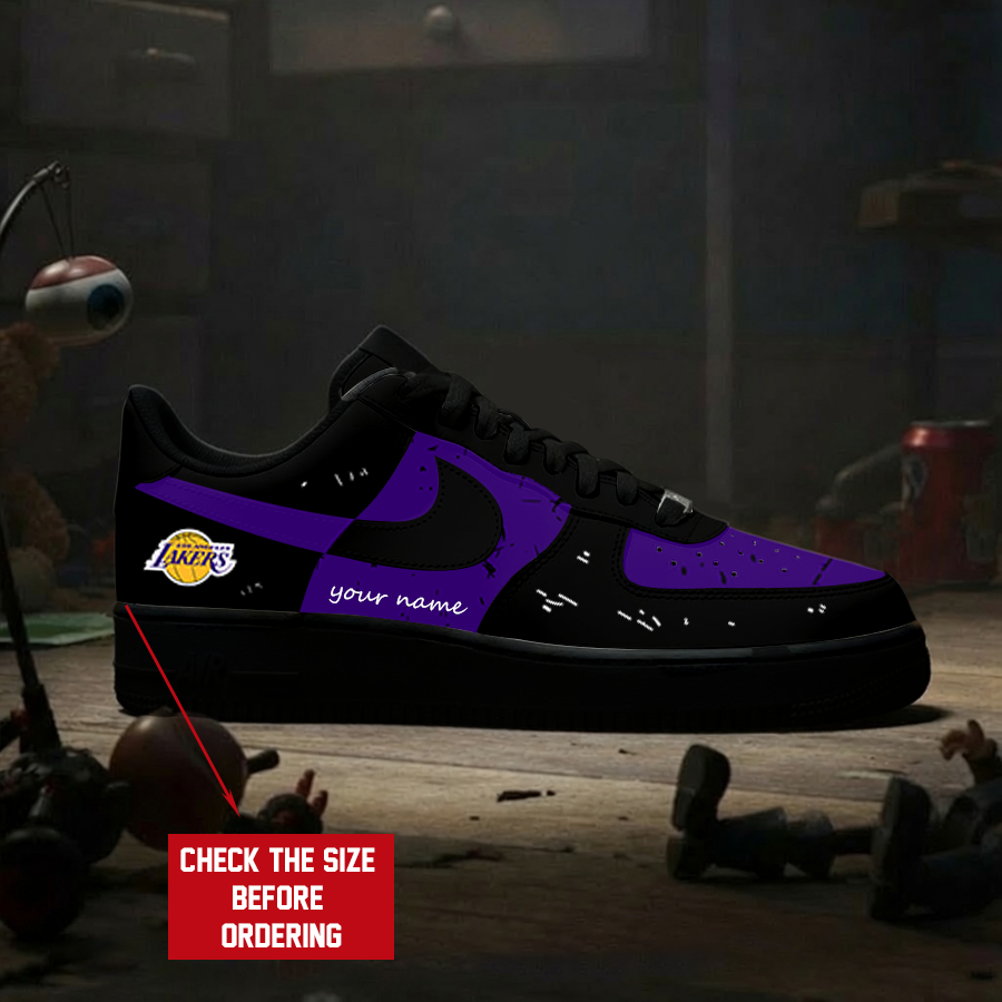 [HOT DEAL] NEW CUSTOMIZED NBA09 LLA LOS ANGELES LAKERS AF1 SHOES