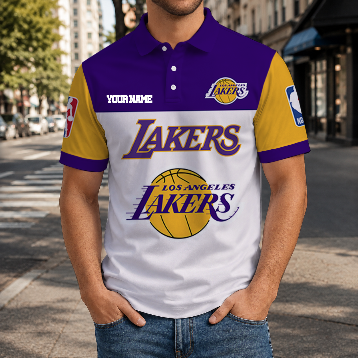 SPECIAL EDITION - NEW CUSTOMIZED NBA09 LLA LOS ANGELES LAKERS T-SHIRT, POLO SHIRT, ZIP POLO SHIRT, SWEATSHIRT, HOODIE & ZIP HOODIE