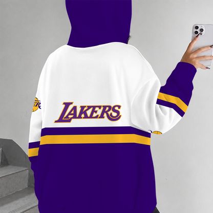 [HOT DEAL] NEW CUSTOMIZED NBA09 LLA LOS ANGELES LAKERS ZIP HOODIE
