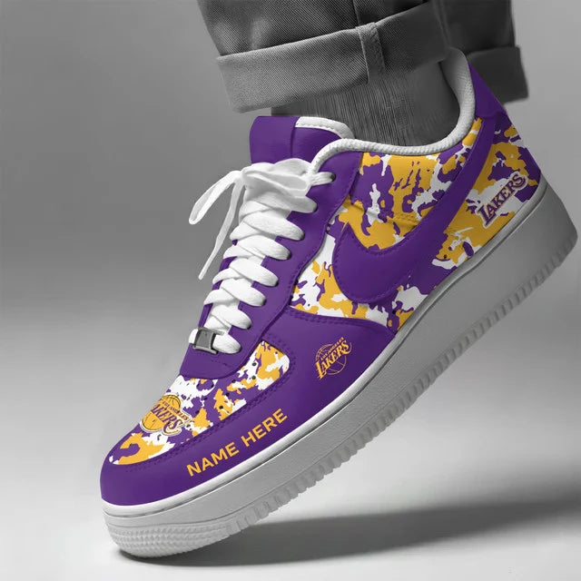 [HOT DEAL] NEW CUSTOMIZED NBA09 LLA LOS ANGELES LAKERS AF1 SHOES