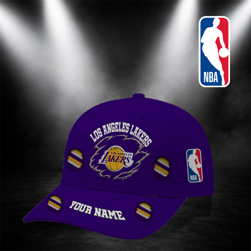 [HOT DEAL] NEW CUSTOMIZED NBA09 LLA LOS ANGELES LAKERS CLASSIC CAP
