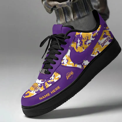 [HOT DEAL] NEW CUSTOMIZED NBA09 LLA LOS ANGELES LAKERS AF1 SHOES