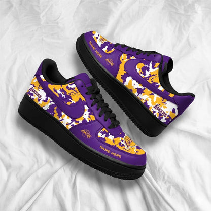 [HOT DEAL] NEW CUSTOMIZED NBA09 LLA LOS ANGELES LAKERS AF1 SHOES